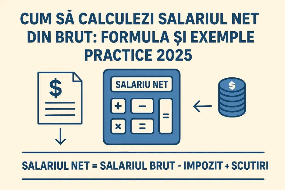Cum să Calculezi Salariul Net din Brut - Formula și Exemple Practice 2026